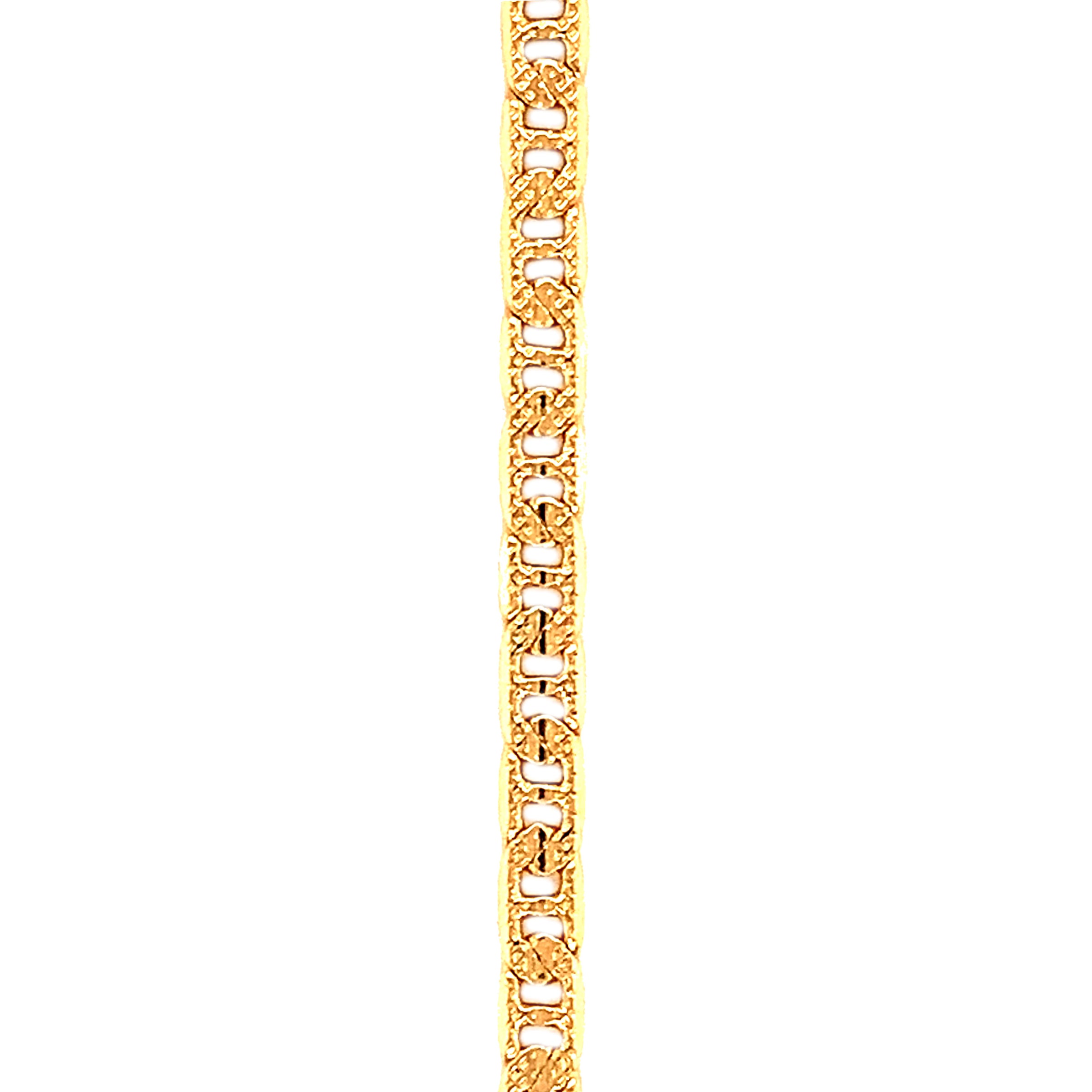 16" 3.5mm Textured Link Chain - Gold Filled