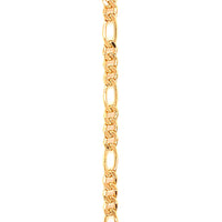 12" 3.5mm Figaro Chain with 2" Extension - Gold Filled