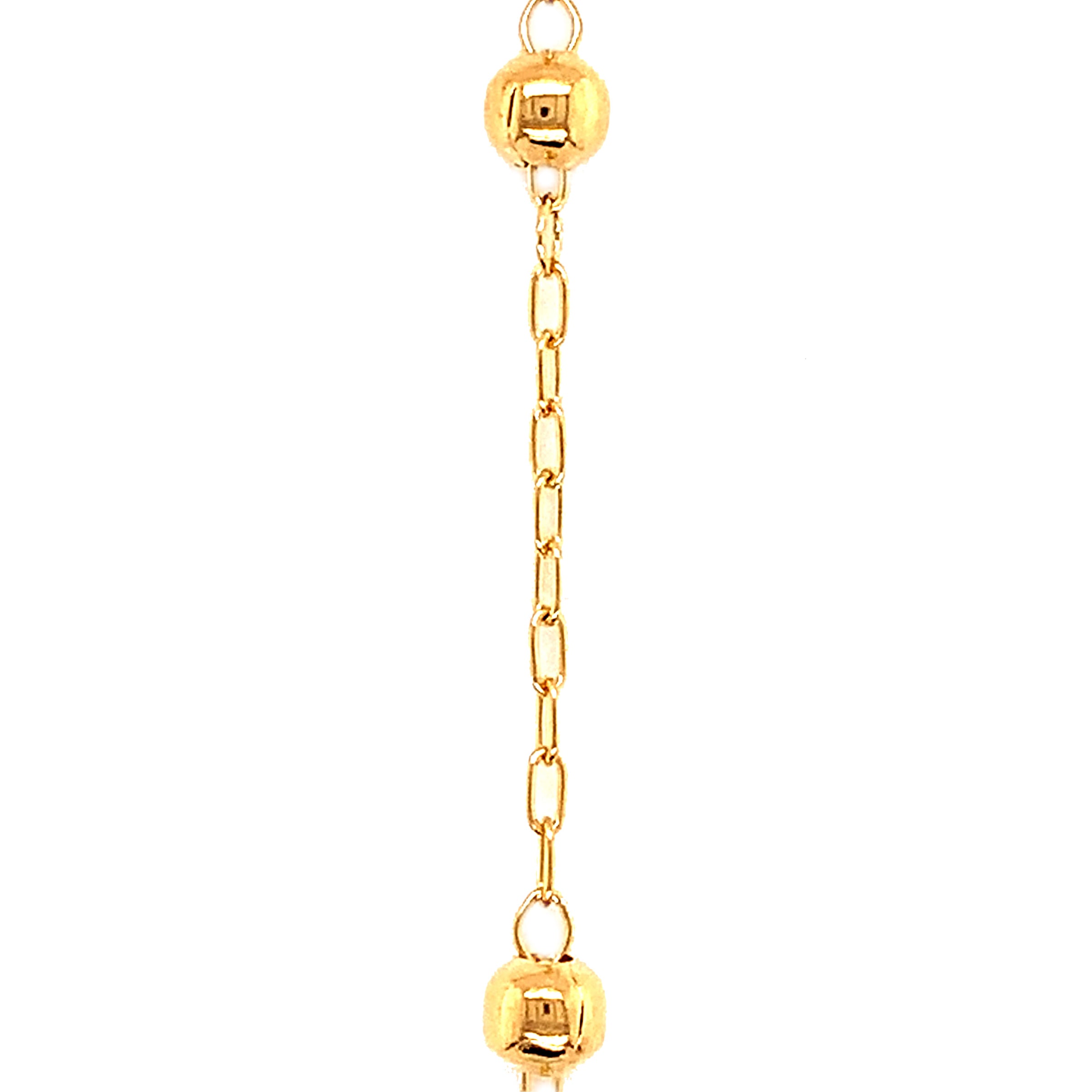 16" 5mm Ball Cable Link Chain - Gold Filled