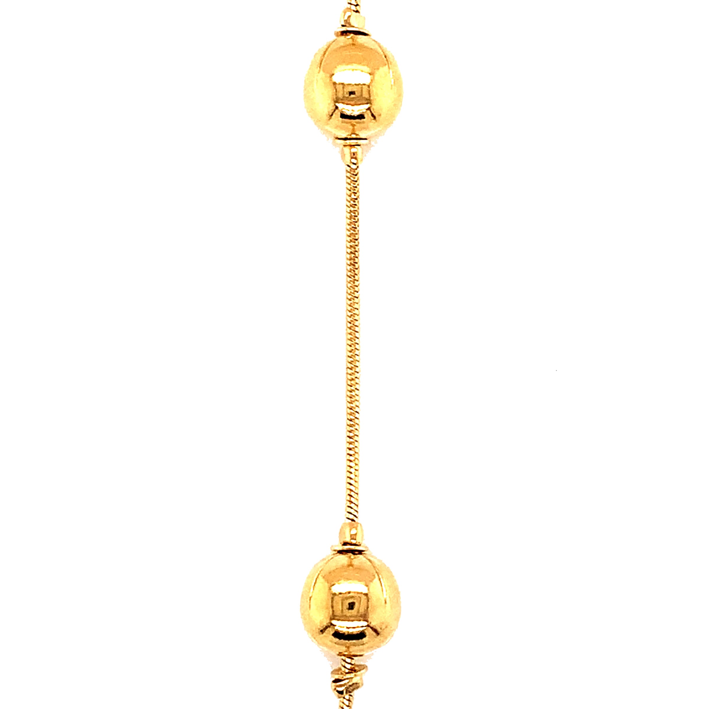 16" 7mm Ball Snake Chain - Gold Filled