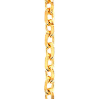 16" 6mm Cable Link Chain - Gold Filled