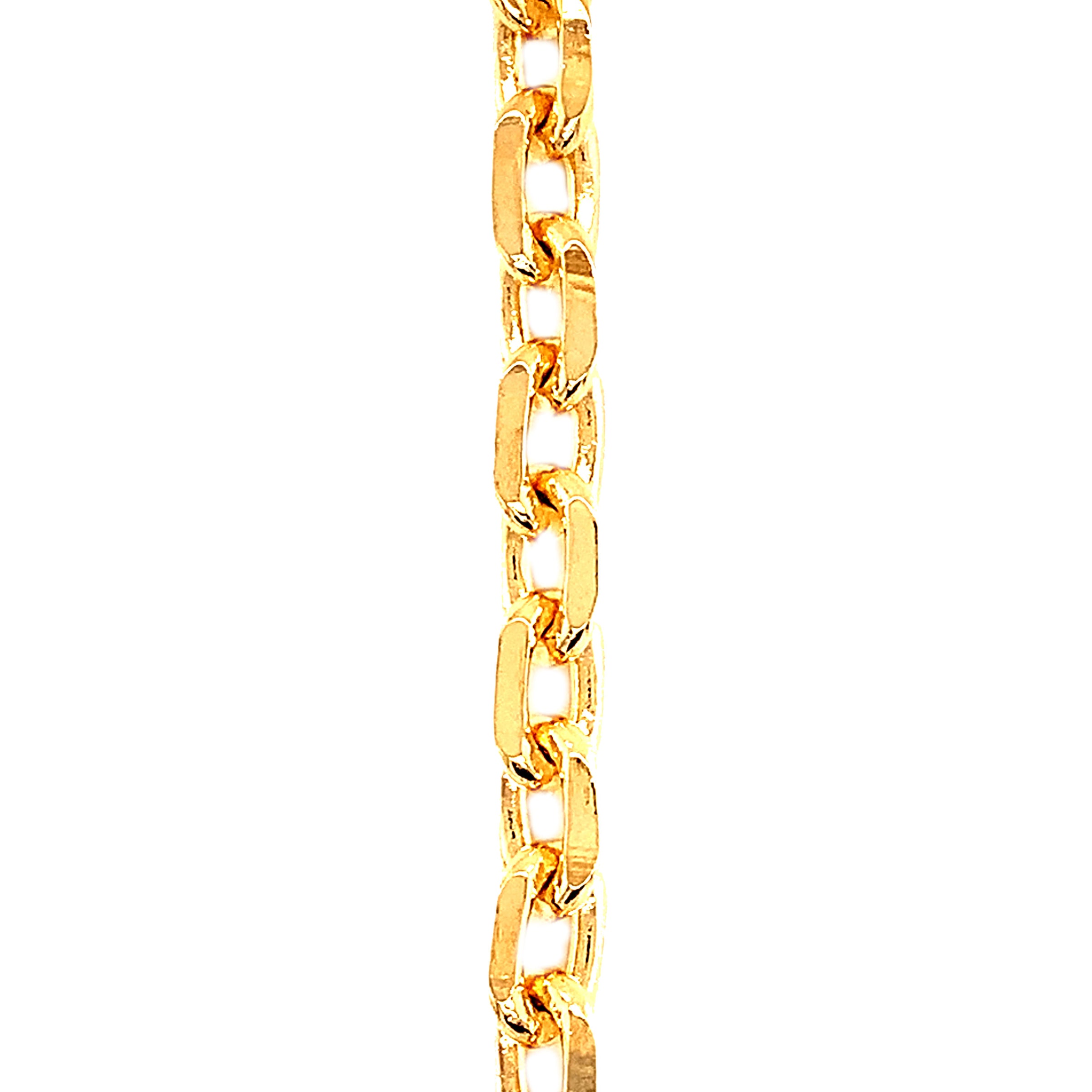 16" 6mm Cable Link Chain - Gold Filled