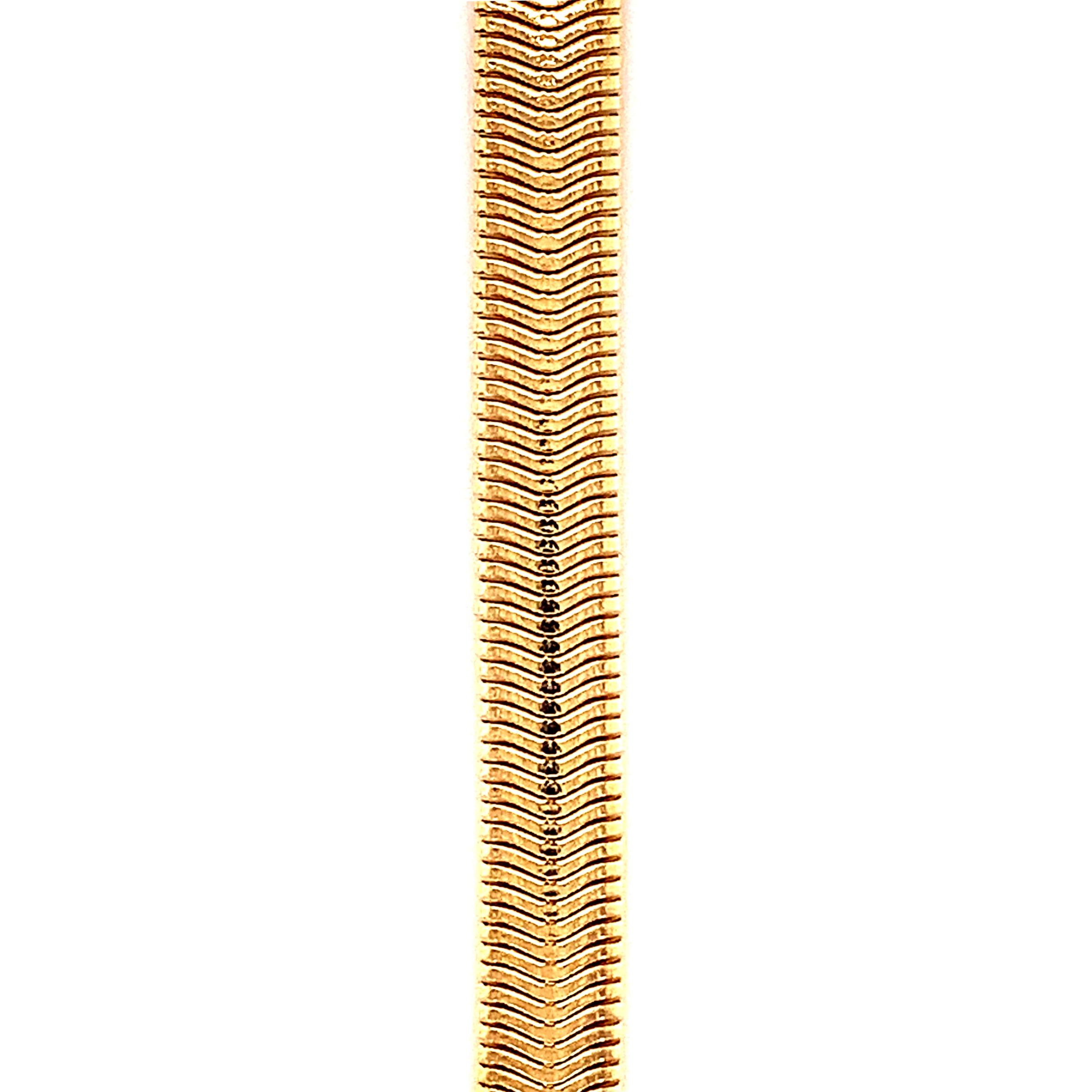 16" 6mm Magic Herringbone Chain - Gold Filled