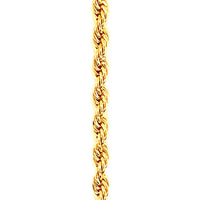 14" 4mm Rope Chain - Gold Filled