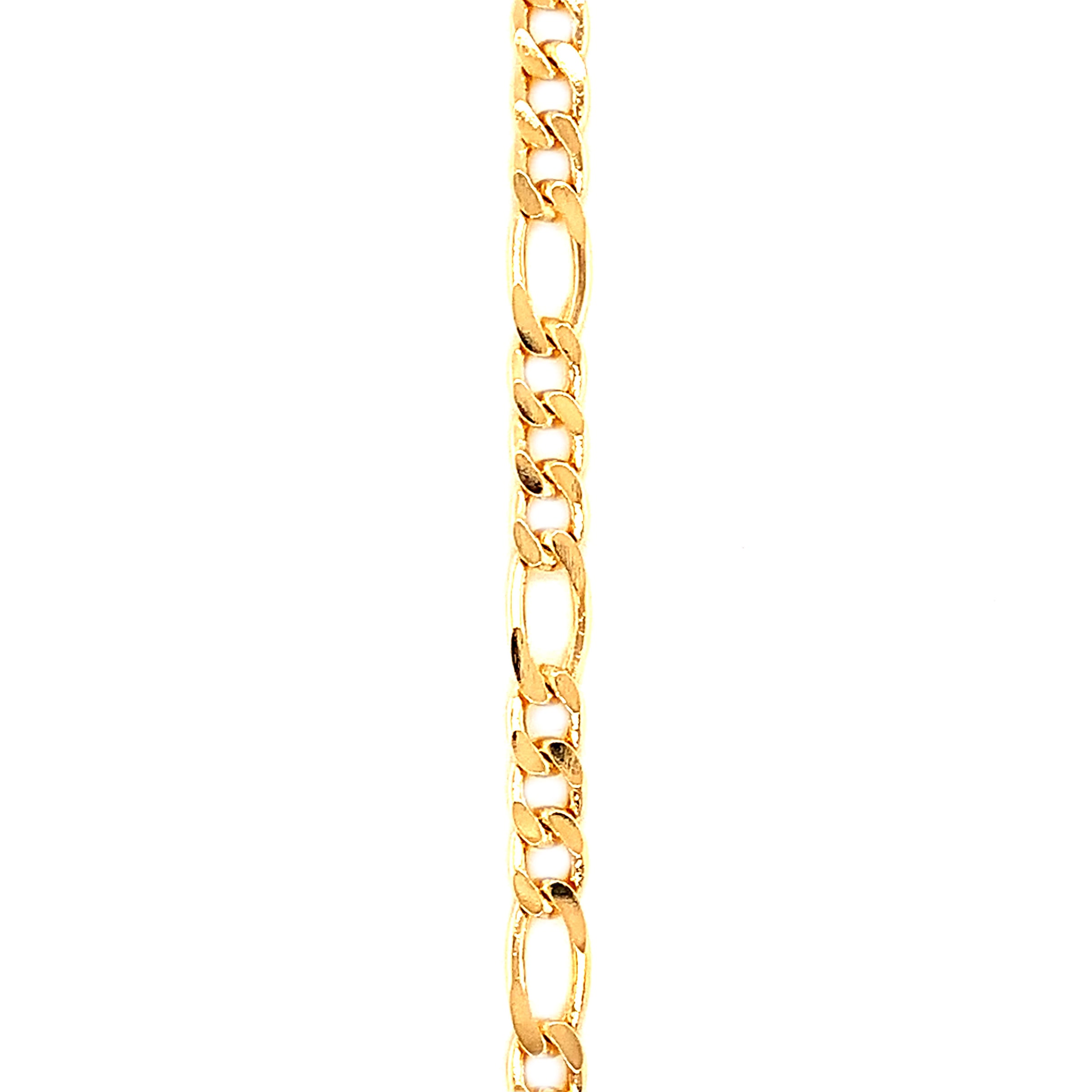 18" 4mm Figaro Chain - Gold Filled