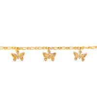 Butterfly Bracelet 6.25" - Gold Filled