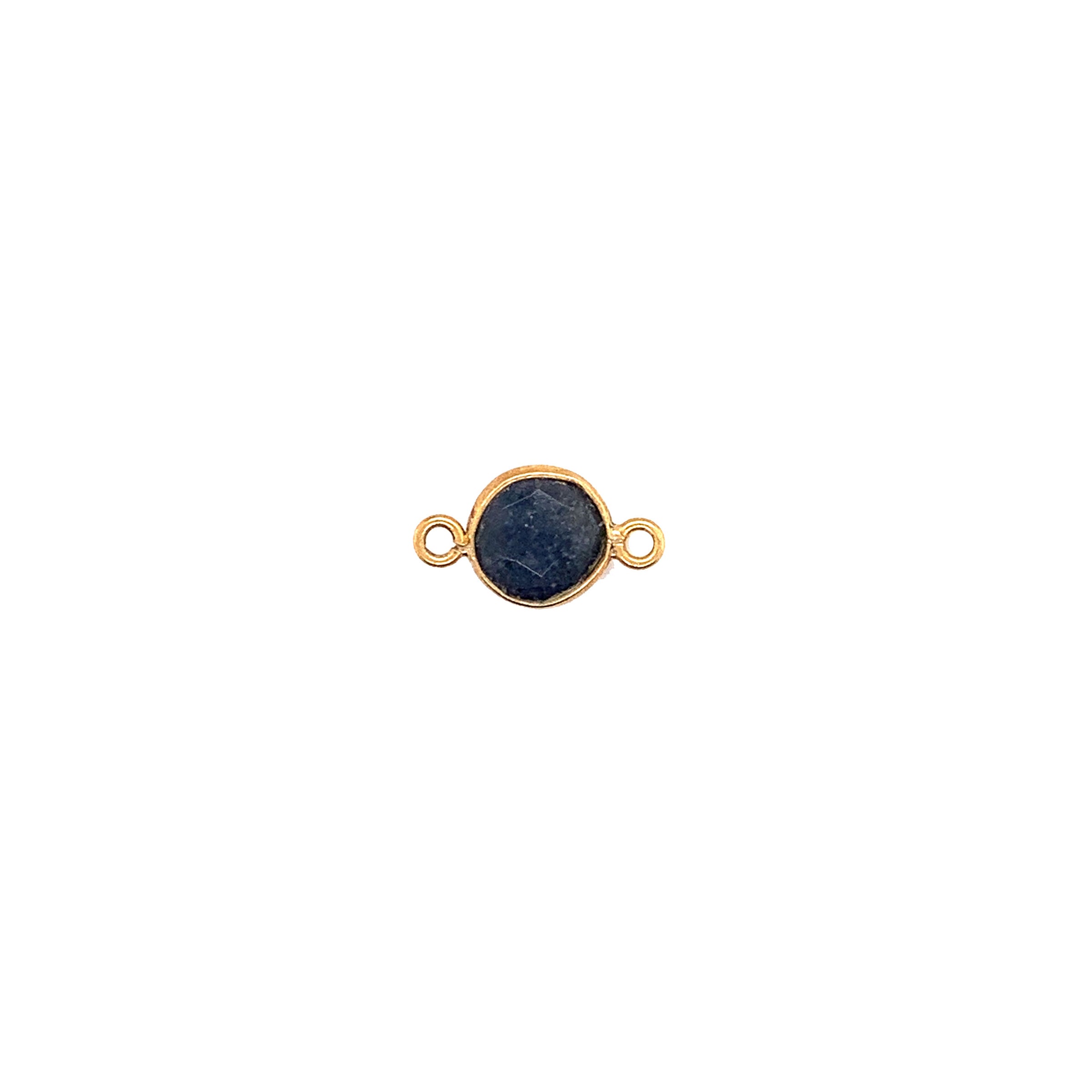 Sapphire Vermeil Connector - Faceted