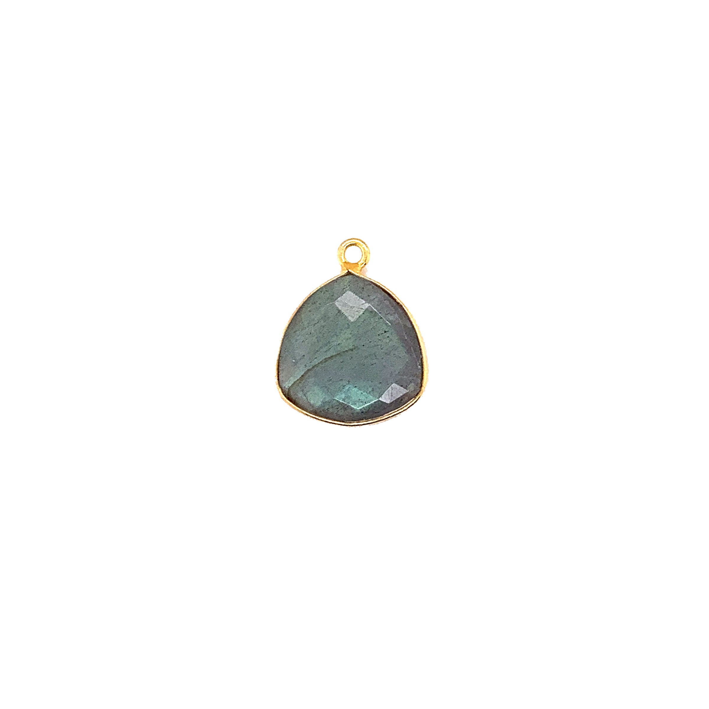 Vermeil Trillion Shape Labradorite Pendant