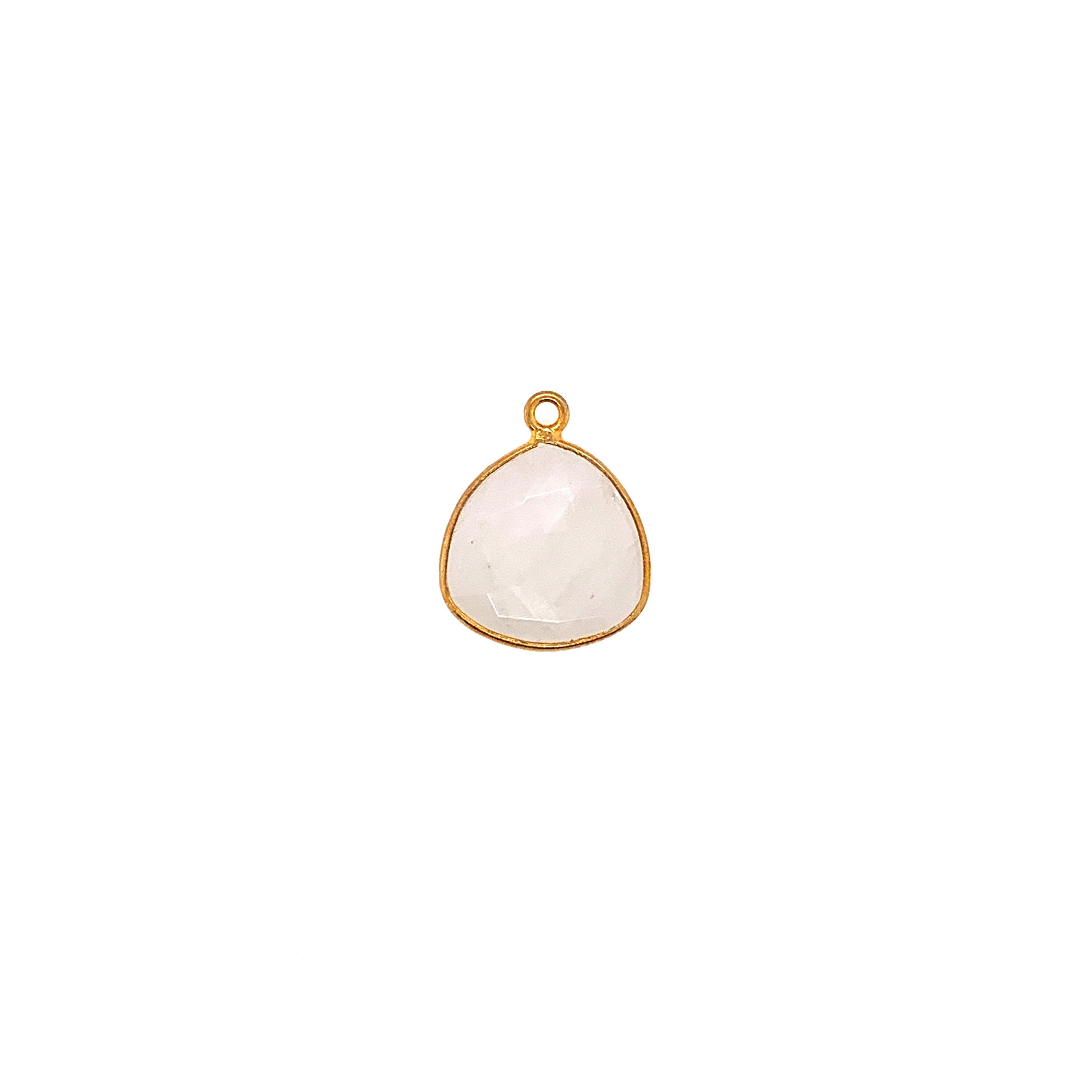 Vermeil Trillion Shape Moonstone Pendant