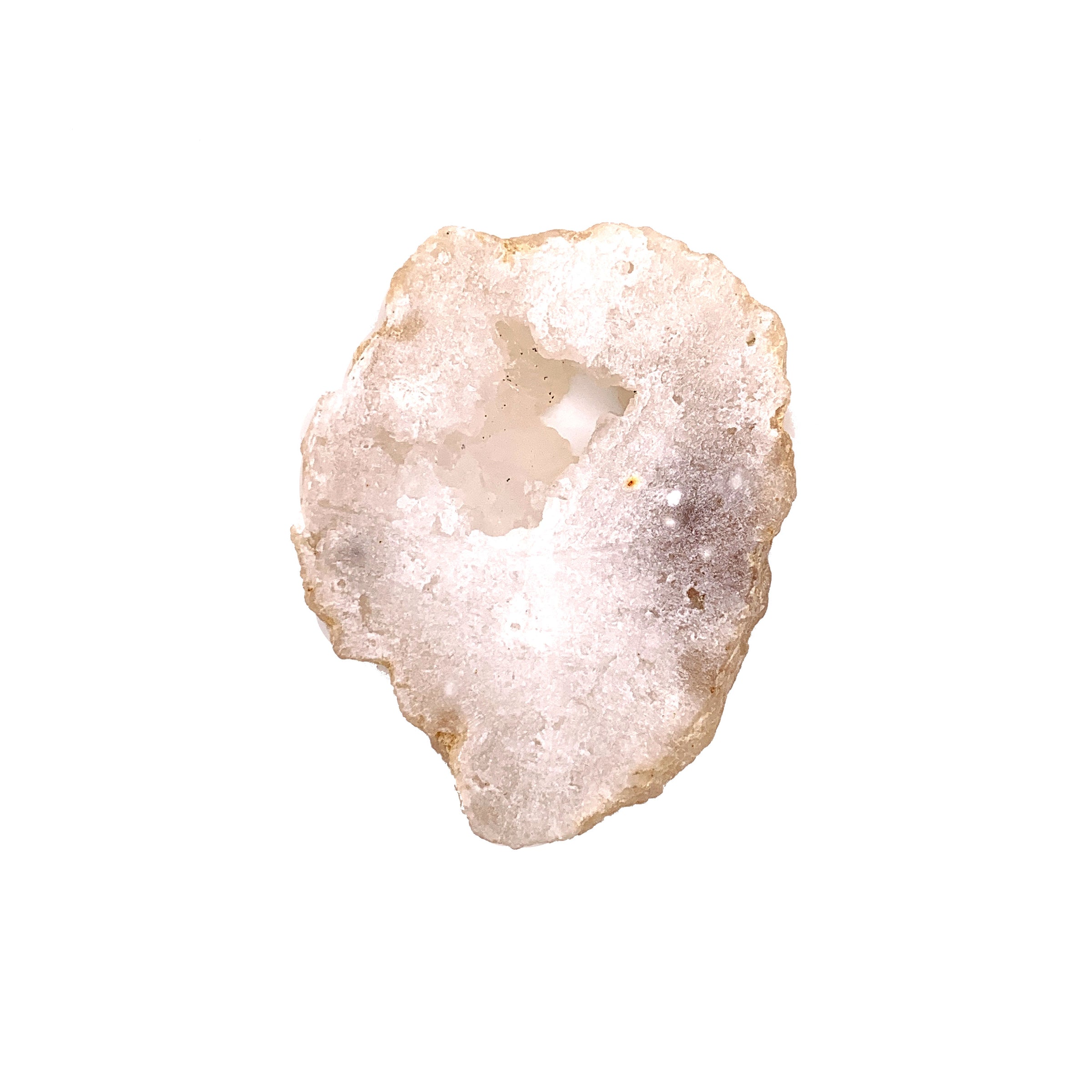White Druzy Agate Slices