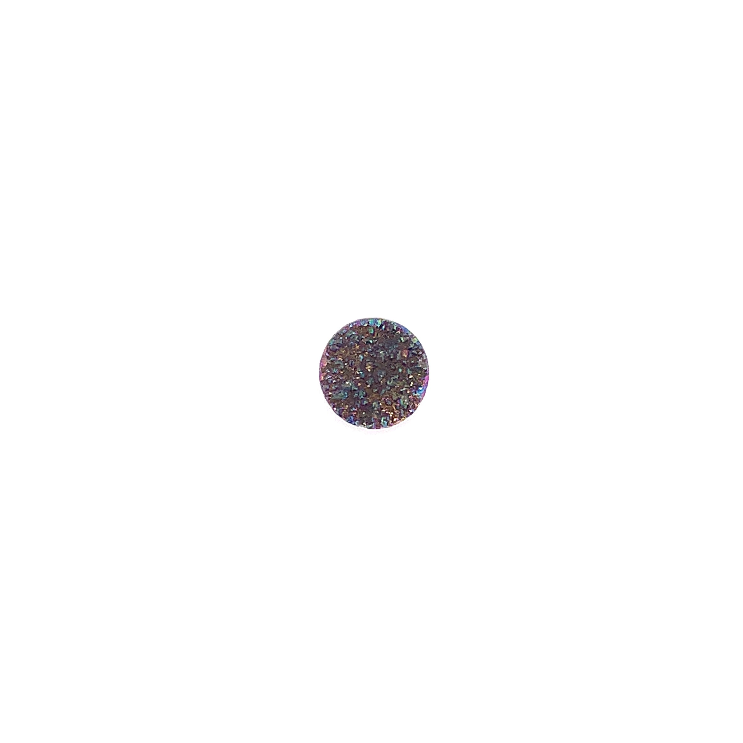 10mm Multi Color Druzy Cabachon - Round
