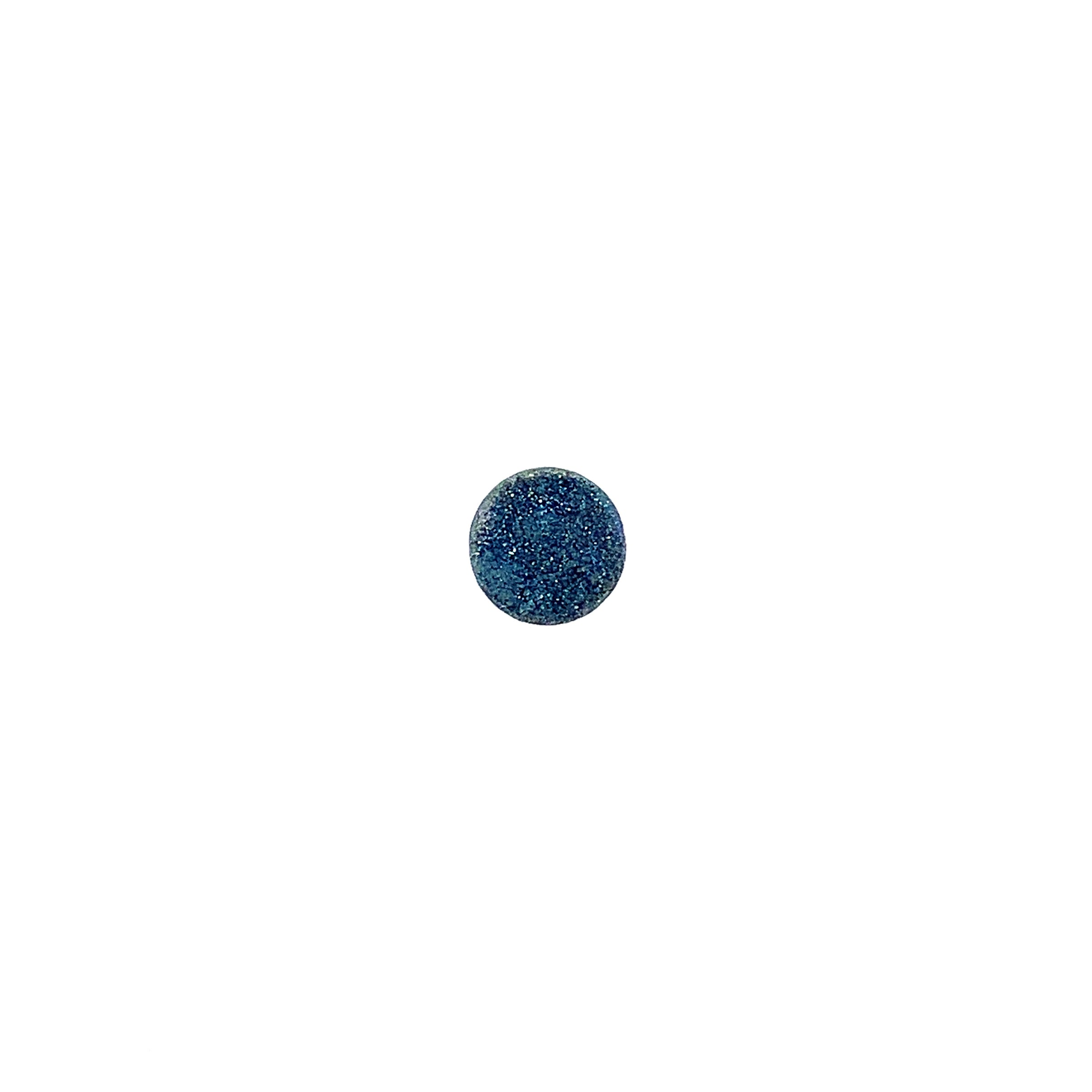 10mm Electric Blue Druzy Cabachon - Round