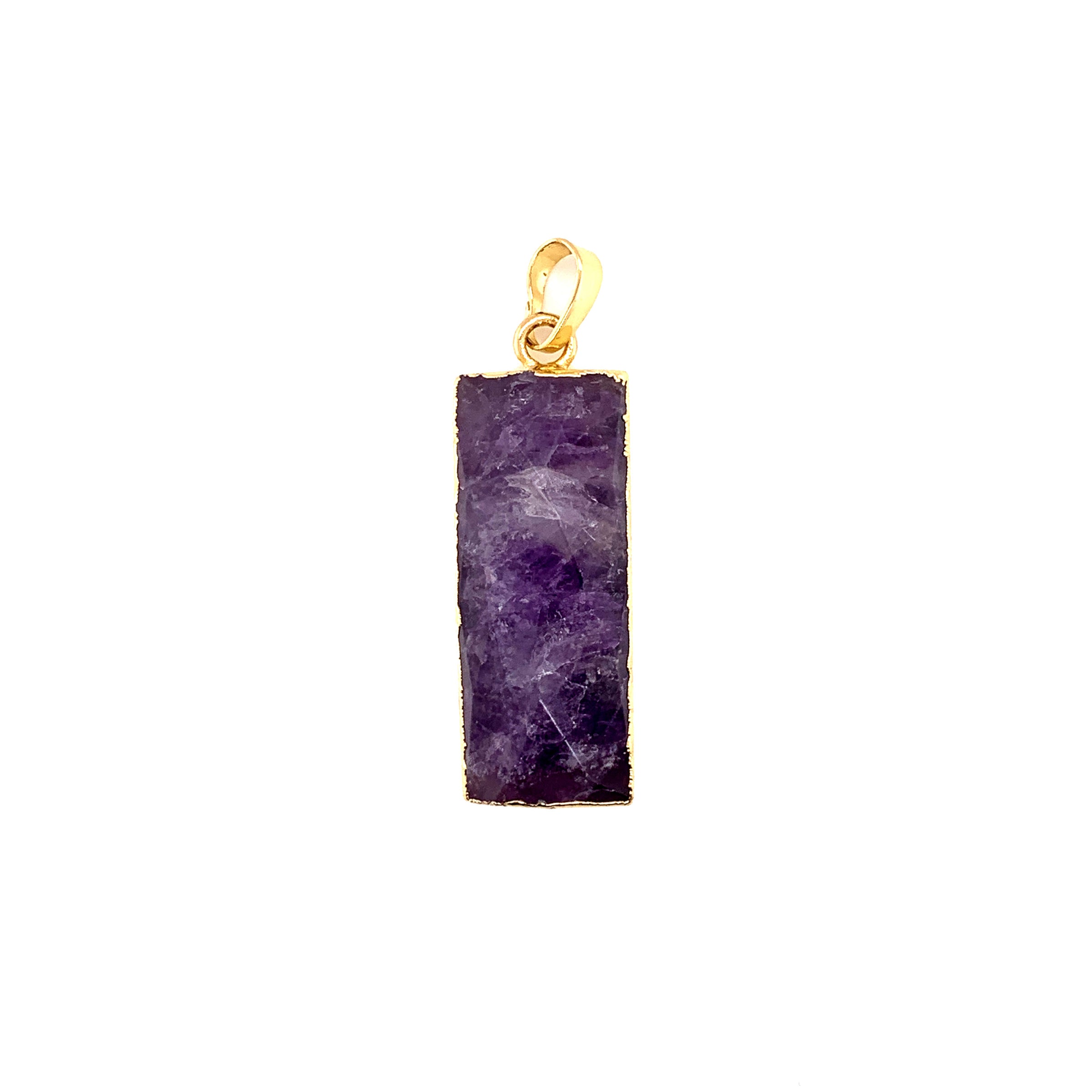 Amethyst Rectangle Pendant