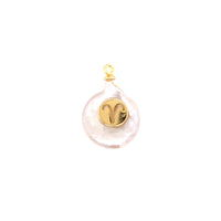 Aries Pearl Charm - Gold Plated