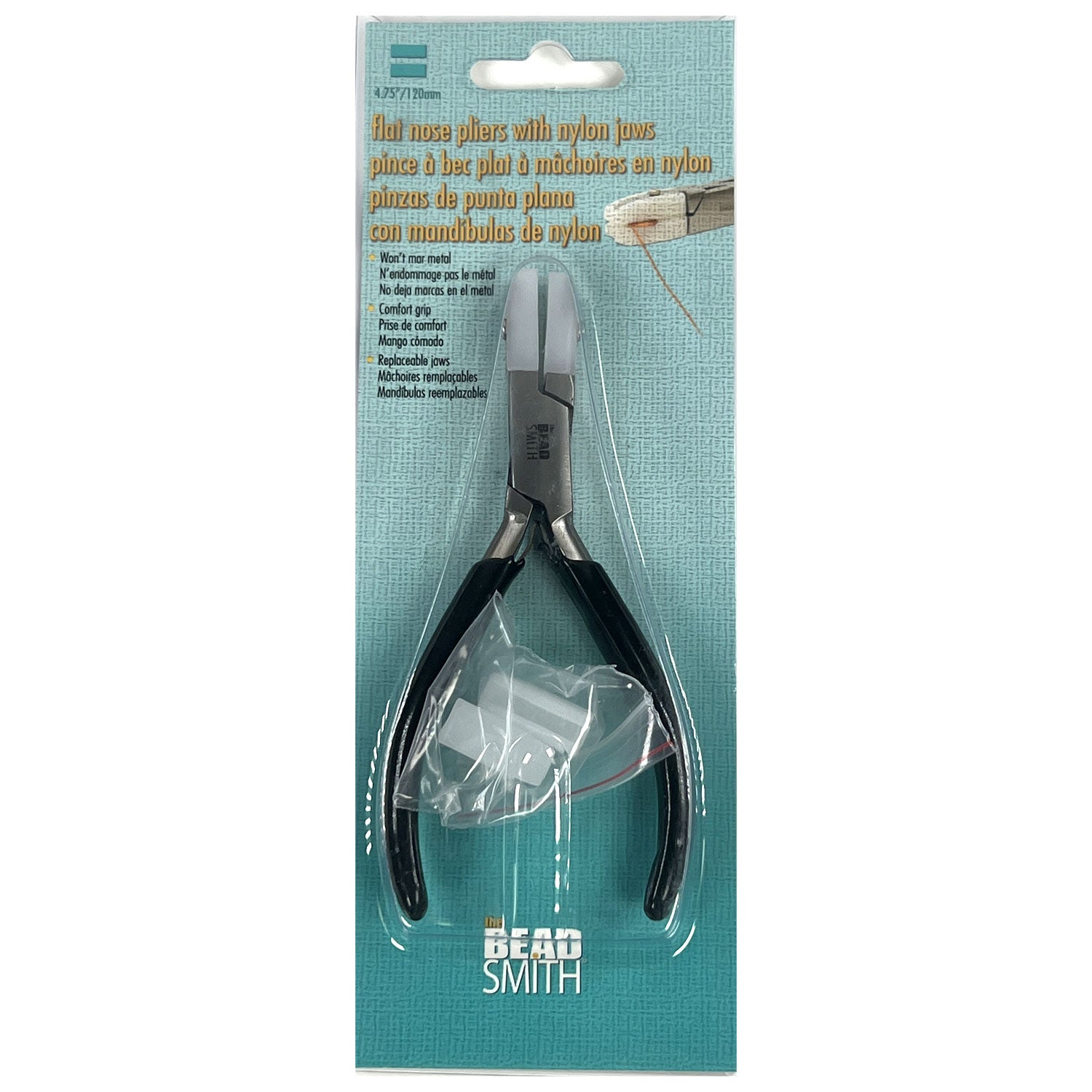Double Nylon Jaw Flat Nose Plier