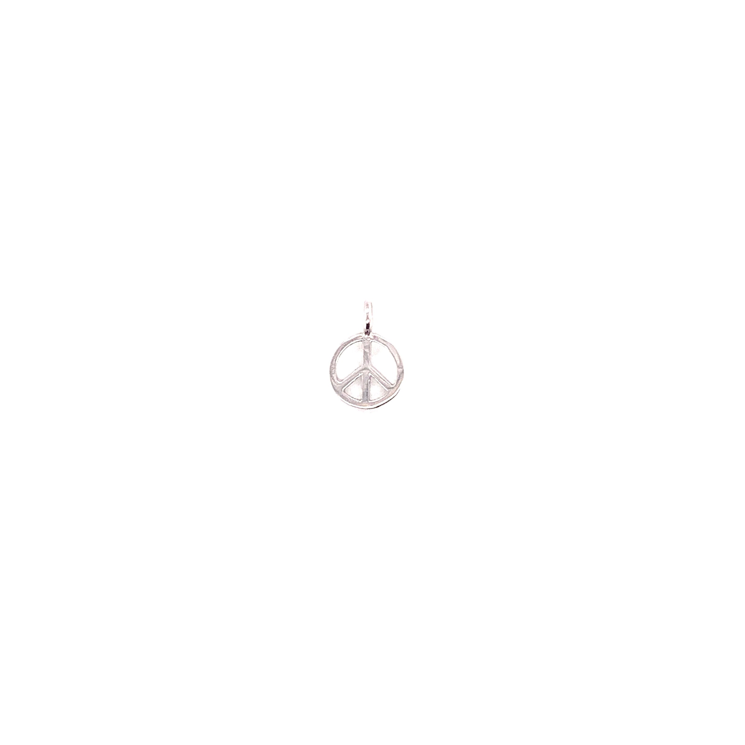 Peace Sign Charm - Silver