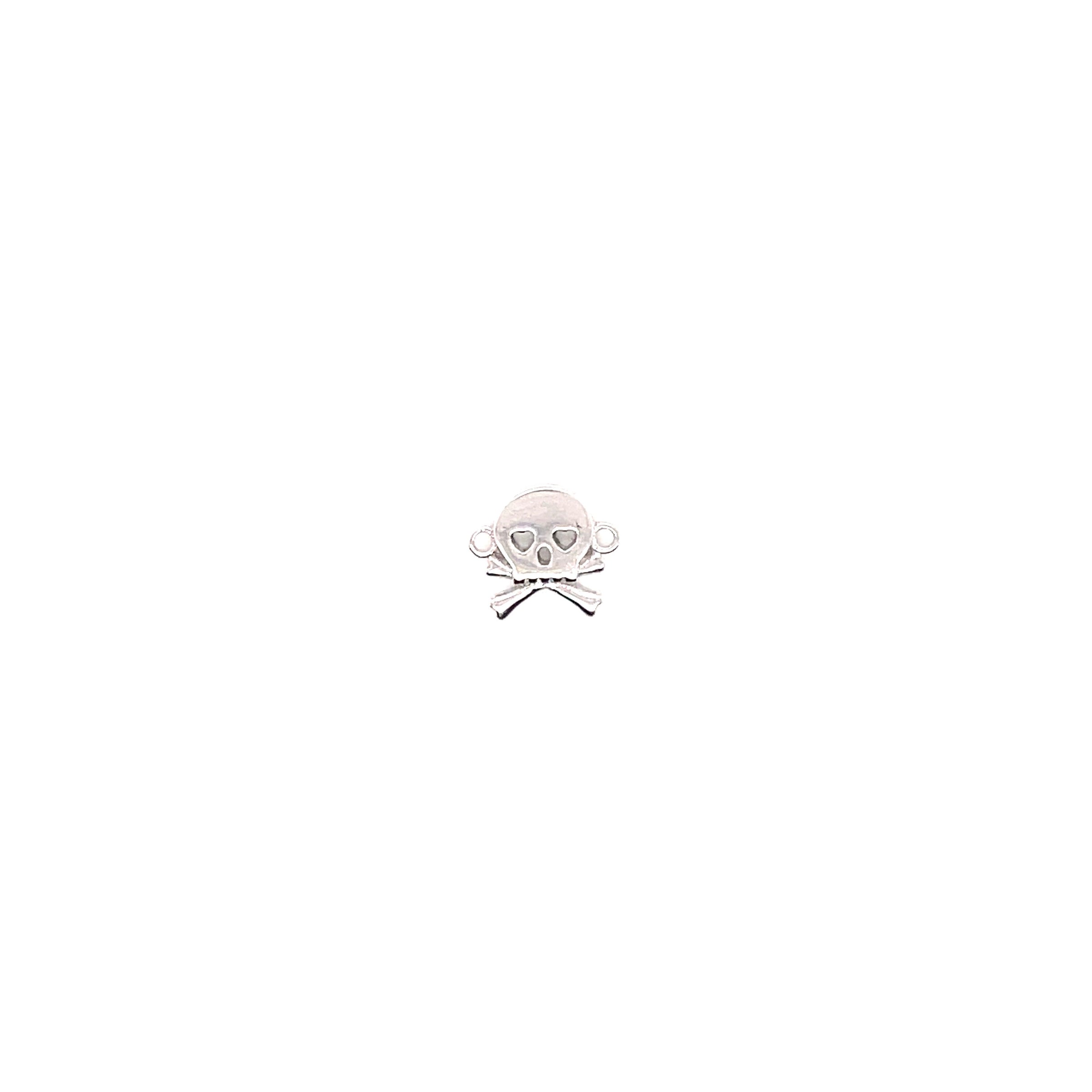 Skull Connector - Silver