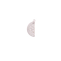 CZ Small Watermelon Charm - Silver
