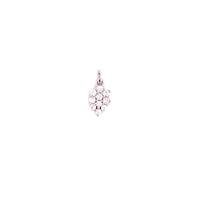 CZ Pear Shape Charm - Silver