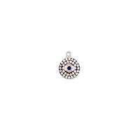 CZ Eye Rhodium Plated Hanging Plate - Silver
