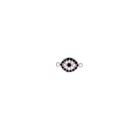CZ Lucky Eye Connector - Silver