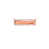 CZ Engravable Plate -  Rose Gold Plated