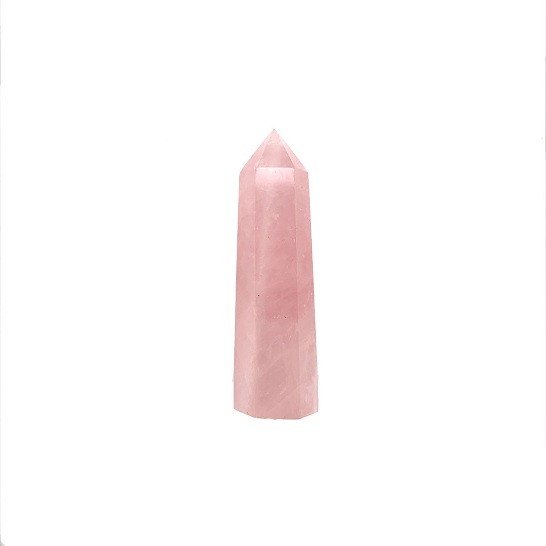 Rose Quartz Obsidian Obelisk Points